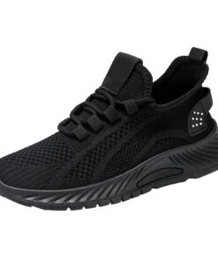 Chaussures de Sport décontractées en Respirante de Couleur Unie pour Femmes de Printemps/été - bottleneck Réduit - Rouge