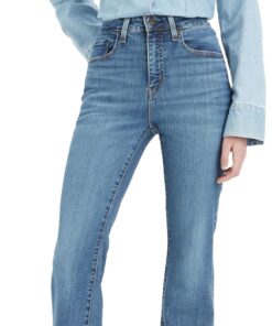Levi's 726 High Rise Flare Jeans Femme Élégantes et confortables pour la ville et la maison en skinny flare ajustées. Ta