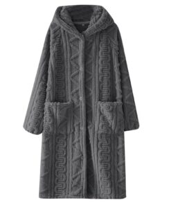 AEGJEGVD Peignoir Polaire Femmes Hiver Chaud