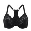 DELIMIRA Soutien Gorge Grande Taille Femme avec Armature Dentelle Emboissant Courbe