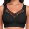 Ganado Soutien Gorge Sport Sans Armature Dentelle Push Up Femme Collection