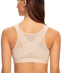 MELENECA Femme Soutien-Gorge Fermeture Devant Posture sans Armatures - Comfort et Support en Tous Circonstances - Femmes
