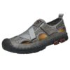 Sandales d'été en cuir pour hommes respirantes édition coréenne sans lacet Chaussures en peau de vache HIVER