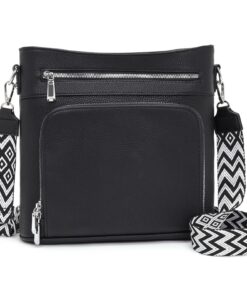 "Atgbiem Sac à Main Femme Noir – Grand Sacoche Bandoulière Tendance avec Fonction Portefeuille"