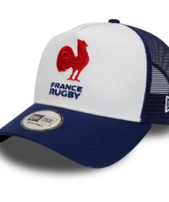 Casquette New Era Trucker Blanc A-Frame Fédération Française de Rugby Homme Sport