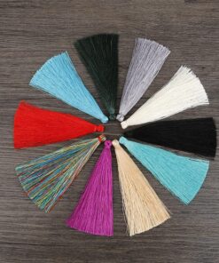 WANM Bijoux en Soie Satin Fait Main pour Bricolage et Fabrication de Bijoux Brosse Pendentif Accessoire