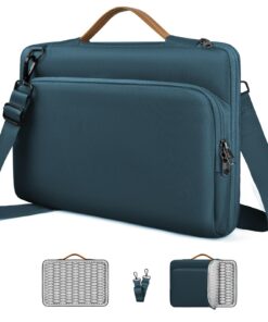 NIMOSA Sac Ordinateur Portable 15.6 Pouces Imperméable Mallette Bandoulière Affaires Travail Université Sacocheordinateu