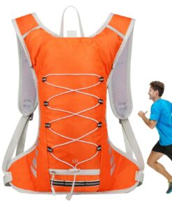 Sac à dos multisport léger de grande capacité respirant pour randonnée snowboard cyclisme ski - Orange
