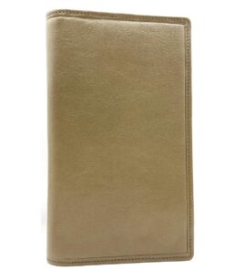 Charmoni - Etui Porte Chéquier Protection Anti RFID - Talon en Haut - 2 Volets - 4 Emplacements Cartes Crédit en Cuir Va