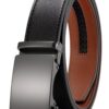 CHAOREN Buckley Ceinture automatique en cuir pour homme - Ceinture sans trous ajustable 35mm pour costume d'affaires, Bo