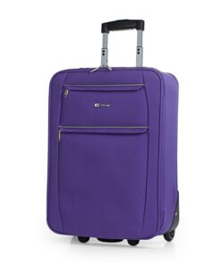 Valise Cabine ITACA Légère et Résistante Violet pour Voyages Courts Compatible Ryanair