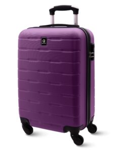AMICHI Valise Cabine Rigide 55x40x20 | Lightweight Bagage à Main à 4 Roues Rotatives 360° | Valeur Inégalée pour Week-En