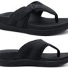COFACE Tonges pour Hommes Réglables Orthopédiques Antidérapants pour la Plage et la Piscine Été Sandales de Sport Soutie