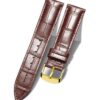 BINLUN Bracelet de Montre en Étui de Crocodile Véritable pour Hommes et Femmes - Étanche, Rapide Dégagement, 10 Couleur