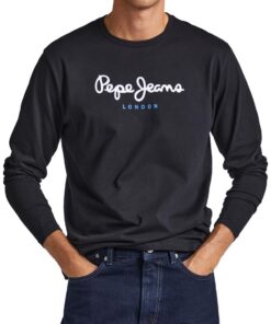 T-Shirt Homme Pepe Jeans Eggo Longues Manches Confortable pour Homme