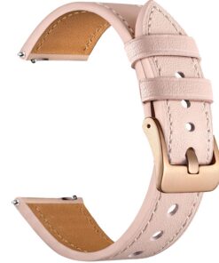 Bracelet en cuir véritable 18mm 20mm convient à Garmin Amazfit, Bracelet unisexe rapide et confortable, Grande taille po