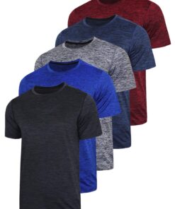 Liberty Imports Athlétique Crew Neck Short Sleeve T-Shirt Tricot Hommes pour Le Sport et La Gym en Hiver
