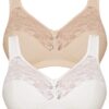 Susa Standard Soutien-Gorge Semi-Transparent Lot de 2 Femmes[Vente en ligne]-Compatible Taille[Offre exclusive en taille