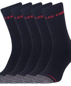 Chaussures de travail Lee Cooper LCSCK603 noir/rouge, taille M, pour hommes, paquet de 5, sécurité en travail, confort é