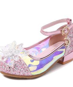 Beunique Reine des Neiges Sandales Cosplay Princesse Elsa Chaussures pour Enfants Haute Qualité Soirée Ballerines