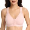 Lemorosy Soutien-Gorge Femme Grandes Tailles - Redresse Dos Correcteur de Posture Sans Rembourrage et Sans Armatures