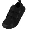 IceUnicorn Chaussures pieds nus en noir pour enfant - Large boîte à orteils - Minimalistes - Excellente pour l'extérieur