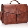 ESTARER Homme Sac à Dos en Cuir PU pour Ordinateur Portable Grands Sacs à Dos pour Travail et Bureau - Idée de Cadeau de
