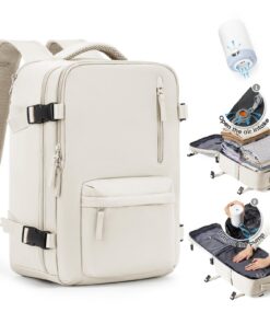 Sac à Dos Sous Vide Cabine Avion 40x30x20 40x20x25 Pompe à Air pour Ryanair Wizz Air Sac Cabine Femme Homme 14 Pouces Or