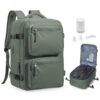 Bluterm Sac à Dos Sous Vide Avec Pompe Porte Gourde EasyJet Sac à Dos Cabine Avion 40x20x25 Cabine Compression 40L Femme