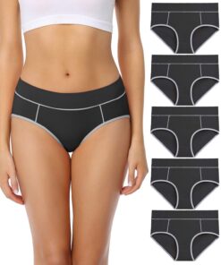 Culottes en Coton WIRARAPA pour Femmes Comfort Shorties Taille Haute - Lot de 5 - Confort et Style pour Femmes