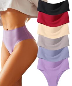 BeReady Culotte sans Couture Femme Ventre Plat Invisible Taille Haute pour Femmes Lot de 6 S-XXL