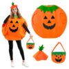 Costume de citrouille mignon d'Halloween pour enfants à bal masqué