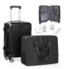 Bergsalz valise sous videRyanair Noir, Règlable et compact, Idéale pour la cabine,Noir