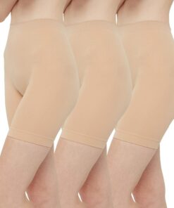 INNERSY Shorty Femme Sous Jupe Douce Legging Court Sans Couture Boxer Short Sécurité Lot de 3 OEKO-TEX STANDARD 100