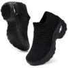 HKR Basket San Lacet Femme Orthopédique ChaussuresComfortable Chic Femme_mode et Sport Travail Tennis FitUltra LéGèRe Fi