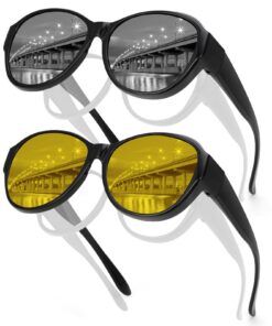 Hifot Lunettes de Soleil Femmes Hommes | Protection UV400 Polarisées | Lunettes de Soleil pour Conducteurs | TR90 | Régl