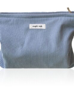 Tcdwla Trousse de Toilette Femme Voyage Accessoires Sac Cosmétique en Velours Côtelé pour Femmes L'école Les Voyages Le