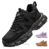 COOU Chaussures de Sécurité Comfortable pour Femmes Respirantes et Anti-Dérapantes Chaussures de Travail avec Embout d'A