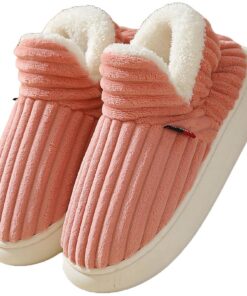 Misinol Chaussons Femmes Chauds Confortables Mousses à Mémoire Automne Hiver Antidérapantes