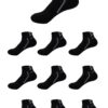 Budermmy Lot de 10 paires Homme Chaussettes de sport résistantes et respirantes (X-Noir, 41-46) Budermmy Lot de 10 pai