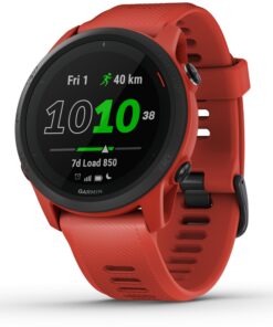 Garmin Forerunner 745 - Montre GPS Connectée pour Athlètes - Swing de Pouce Amélioré, Suivi d'Entraînement Complexe, Dur