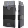 RealPlus Porte-Carte Homme de Crédit Protection RFID Porte-Cartes Ultra-Fin Éjection Rapide Pince à Billets Cadeau Homme