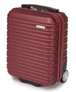 Valise cabine WITTCHEN Petite Bagage à main ABS Rigide Marron pour Voyage Air France/Easyjet/Transavia France/Ryanair Ta