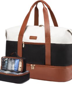 Sac de Voyage Lovevoek Cabine Femme 45L Maternité - Beige, Brun, Noir