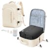 livbote Sac de Compression pour Voyage en Avion, Sac à Dos Cabine Imperméable avec Airbag et Port USB – 45x36x20 cm, Sac