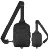 Hejo Sac Bandoulière Homme, Sac de Poitrine Homme pour Loisirs et Sports, Petit Sac Imperméable pour Hommes et Femmes, S