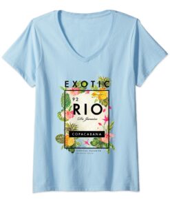 T-shirt FM London Exotic Rio Col en V pour Homme en Saisonnière | T-shirt FM London Exotic Rio Col en V Casual Chic | T