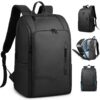 Sac à dos étanche homme avec port USB - Anti-vol - Pour travail, randonnée et collège Sac à dos d'affaires anti-vol av