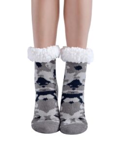Chaussettes Antiderapantes Hisonwel Enfant Noël Hiver, Chaussures enfant antidérapantes chaudes, Chaussettes en fantaisi