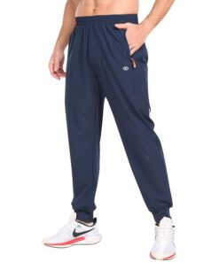 MoFiz Pantalon de Jogging Homme Léger et Comfortable pour Sport Séchage Rapide avec Poches Zippées